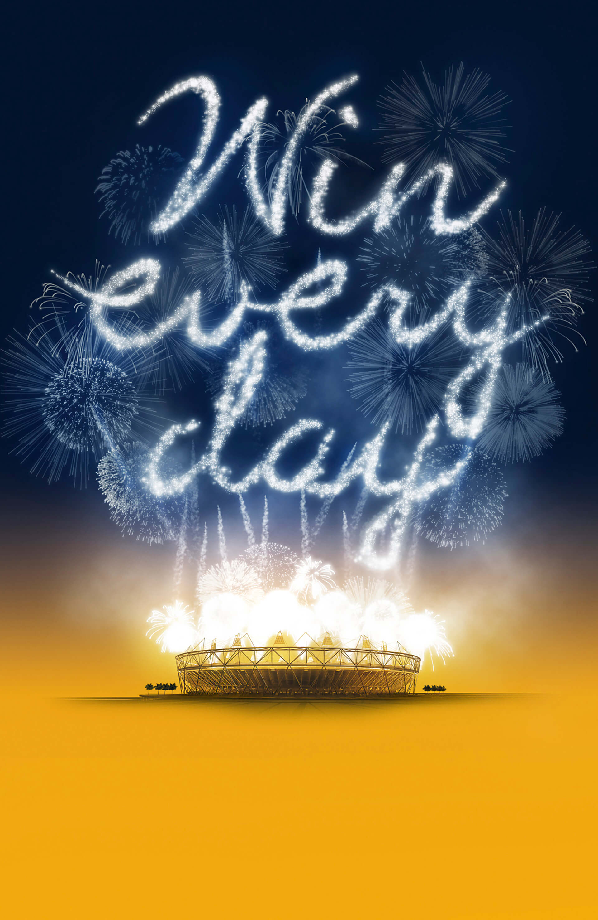 3d image created for Visa, modelled and rendered in 3dsmax text and fireworks created in after effects