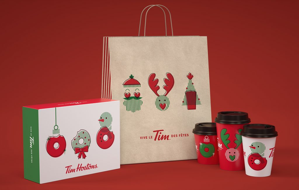 Tim Hortons Products for their social christmas campaign