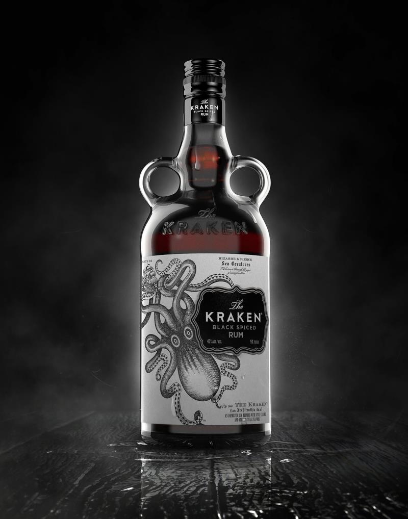 The Kraken 3D Bottle Visual - CGI Bottles