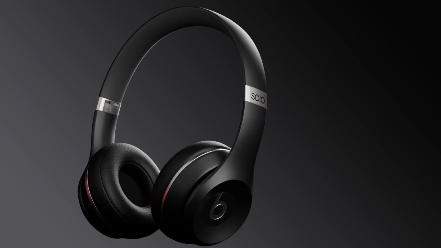 3D Product Rendering BEATS Solo Headphone Black