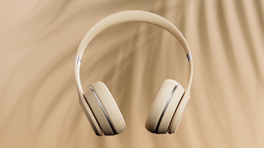3D Product Renders BEATS Headphone Beige