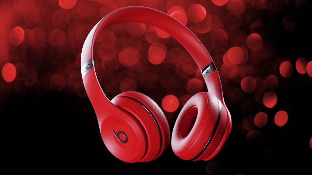 3D Product Rendering BEATS Solo Headphone Red