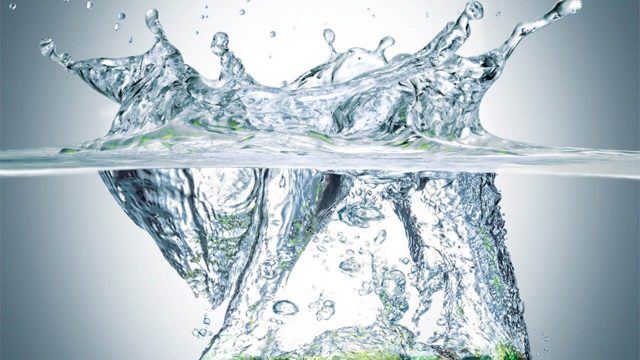 cgi liquids and fluid simulation bottle being immersed in water